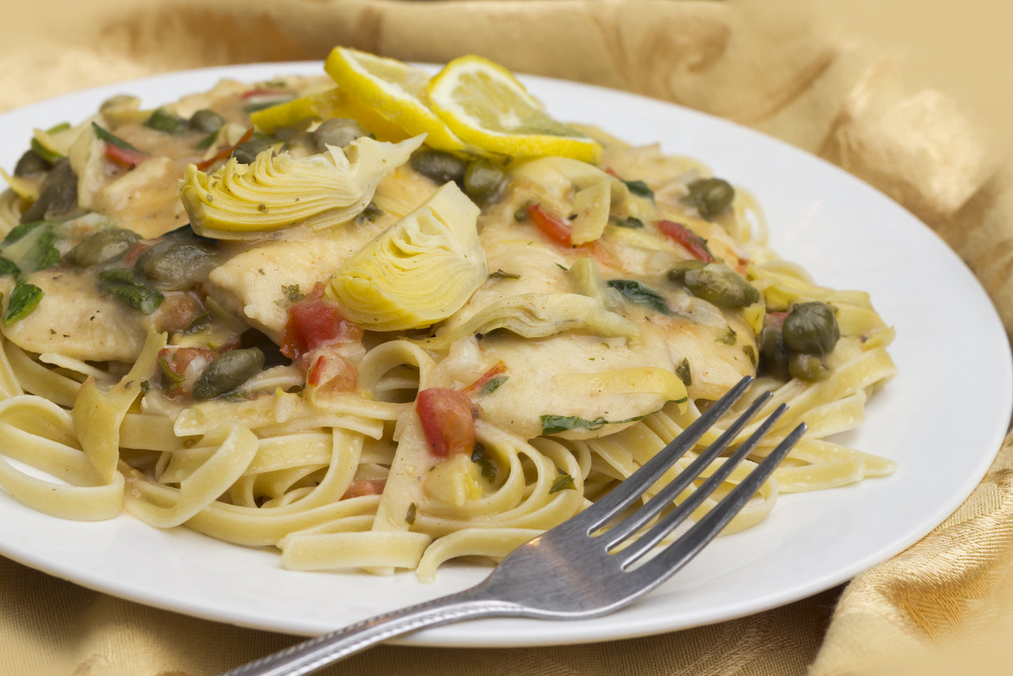 Artichoke Pesto Linguine