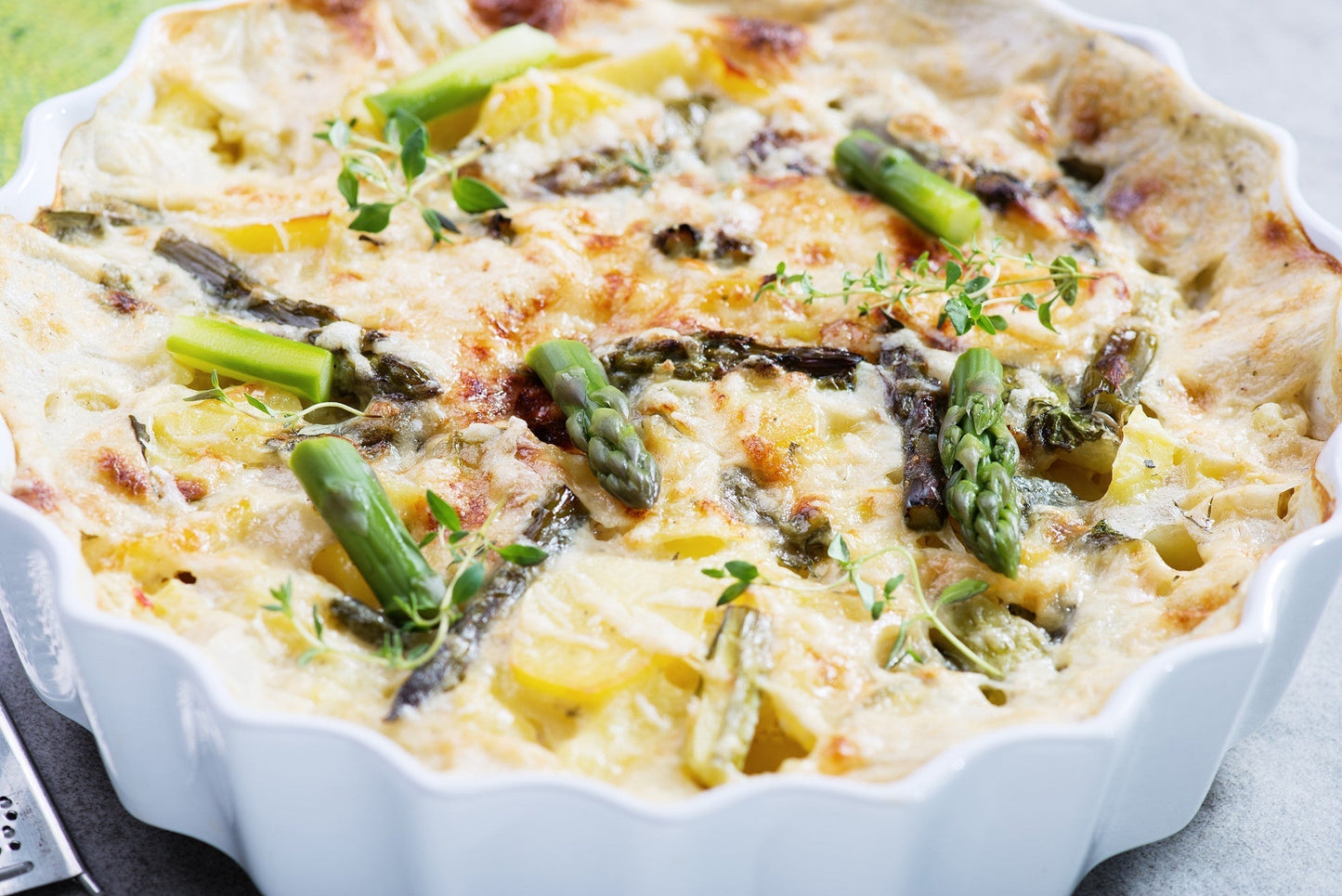 Potato, Bacon and Asparagus Frittata