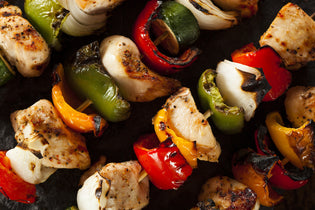  Basil-Ginger Chicken Shish Kebabs