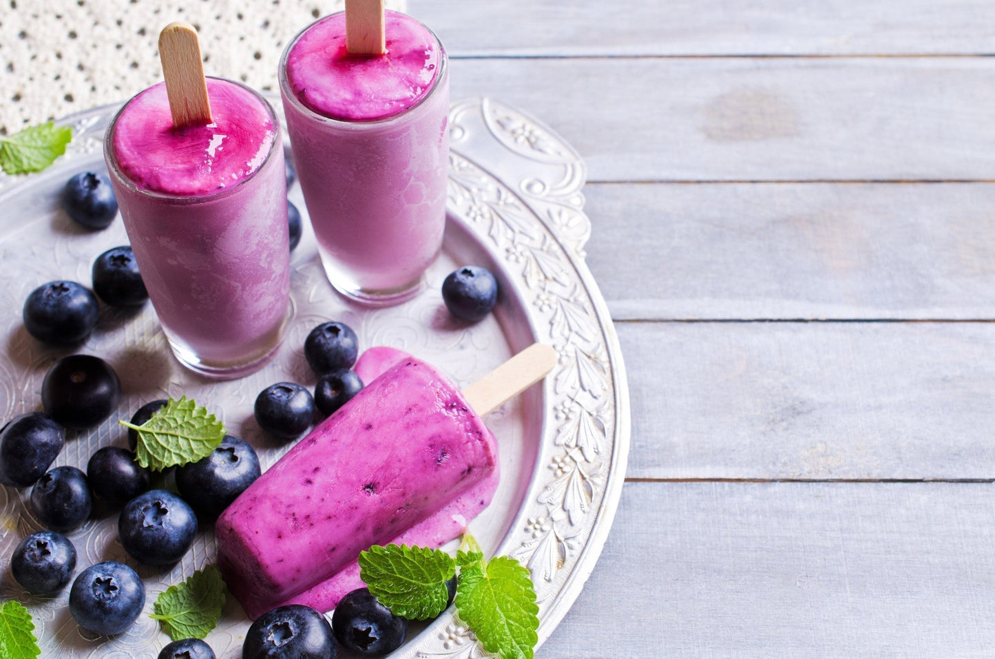 Blueberry Lemon Paletas