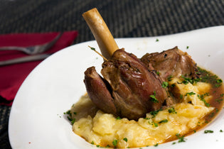  Braised Lamb Shank with Sherry Wine Reduction