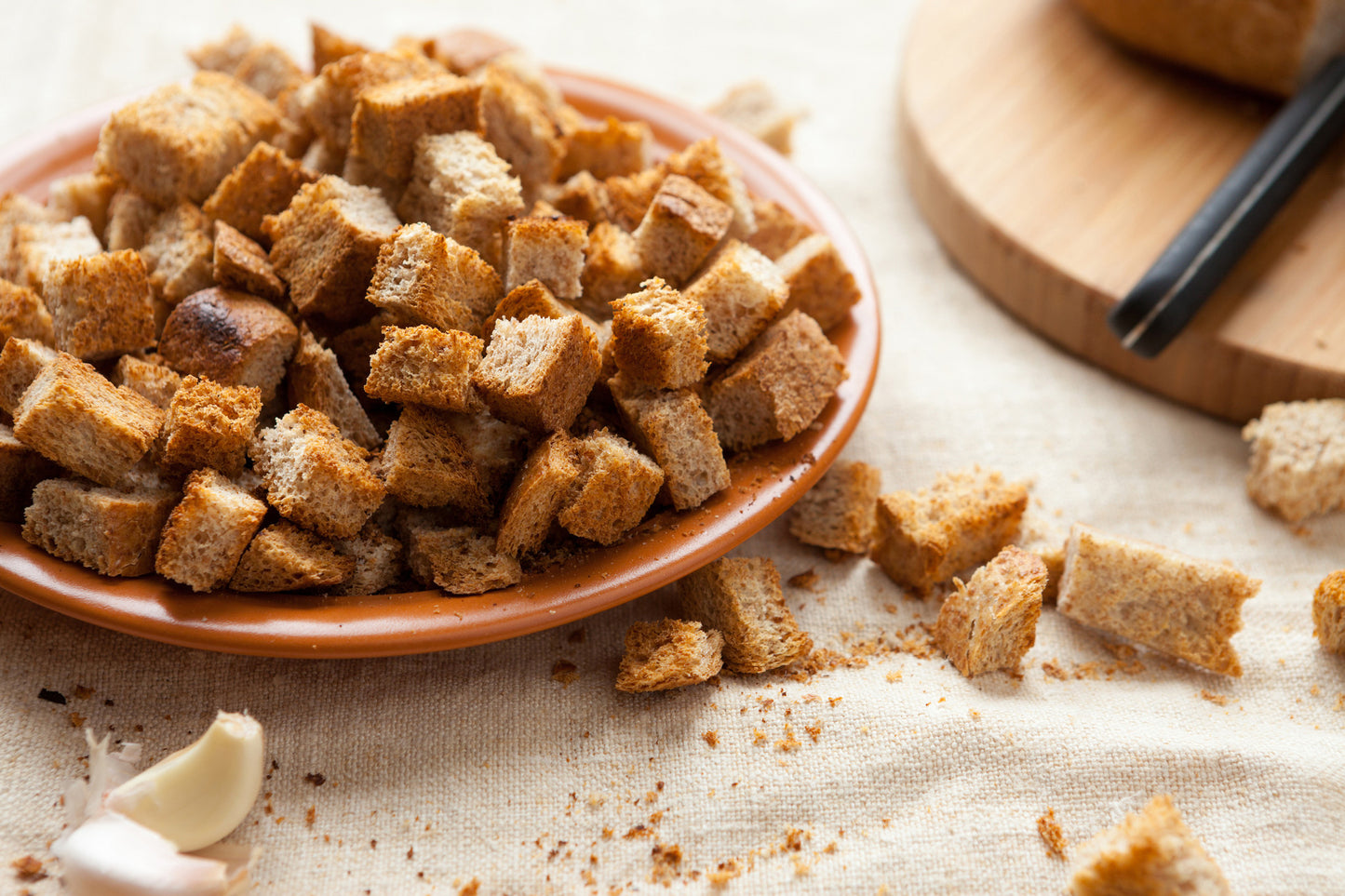 Mushroom-Sage Olive Oil Croutons