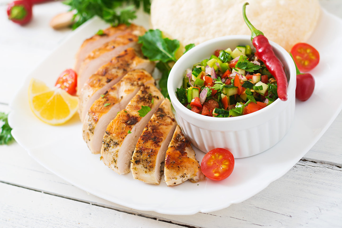 Ginger-Lime Chicken with Salsa