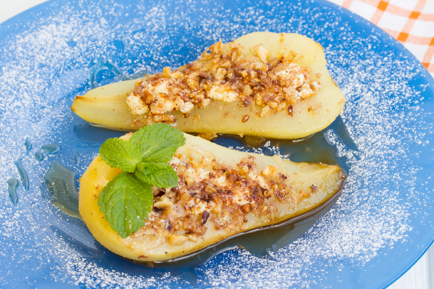 Roasted Honey Ginger Balsamic Pears