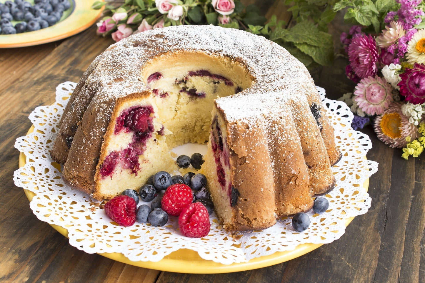 Lemon Blueberry Bundt Cake