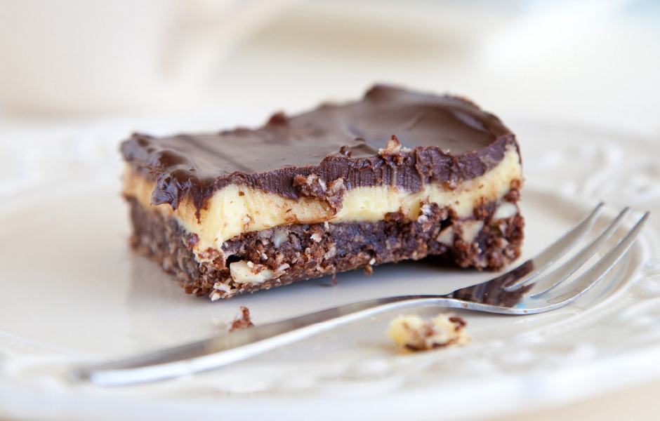 Coconut-Cherry Nanaimo Bars