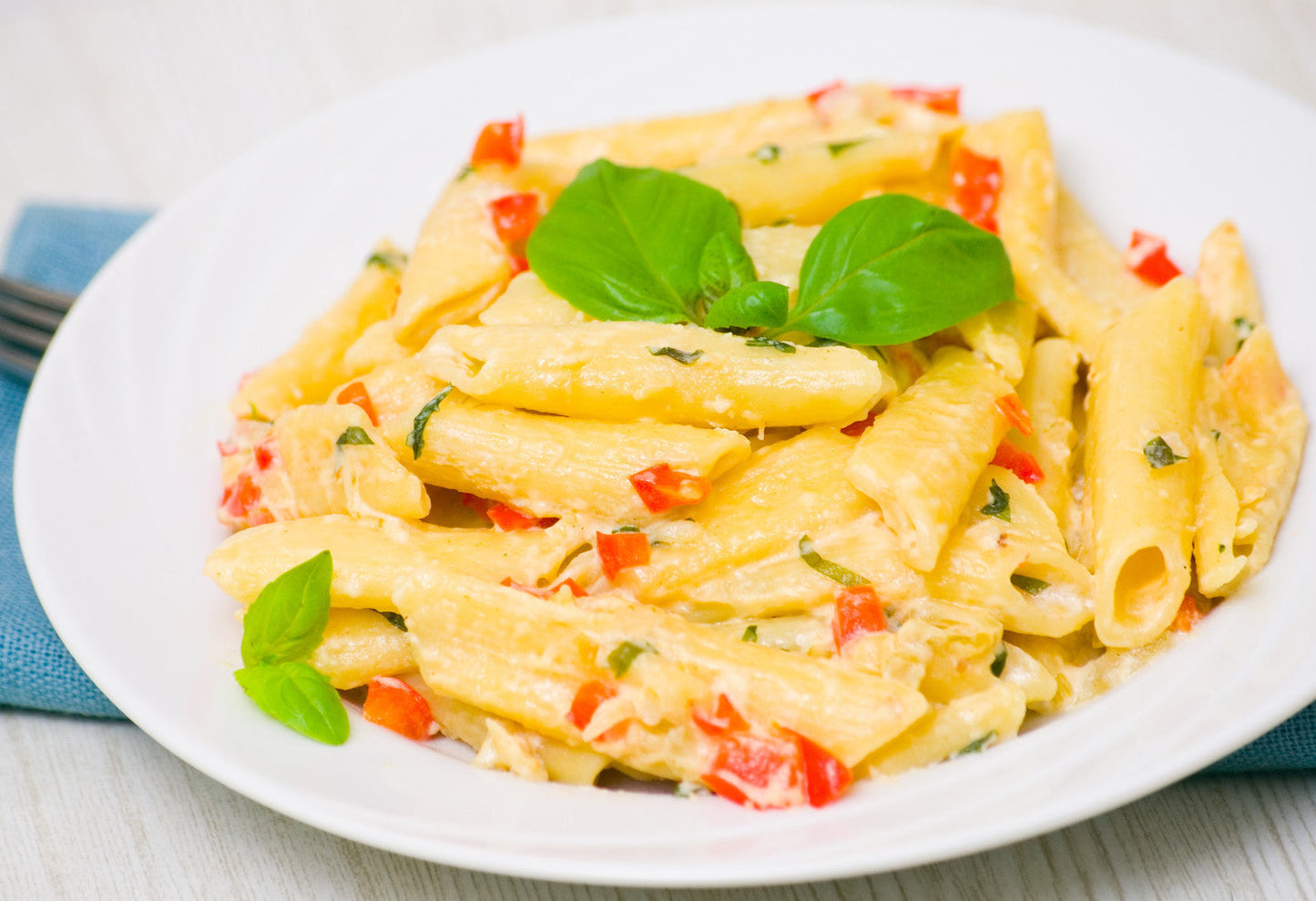 Lemon Basil Brie Penne