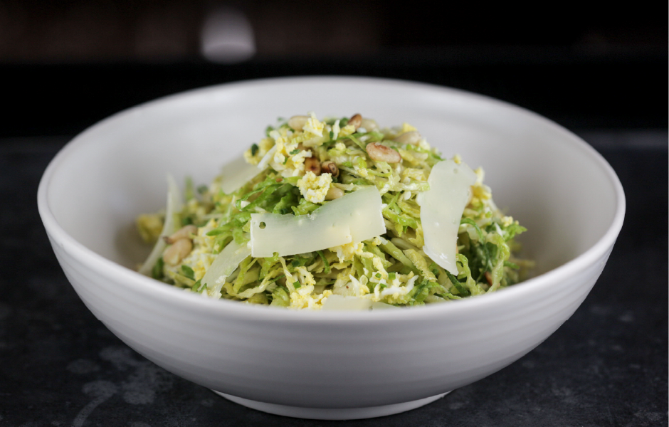 Della Terra Shaved Brussels Sprouts Warm Salad