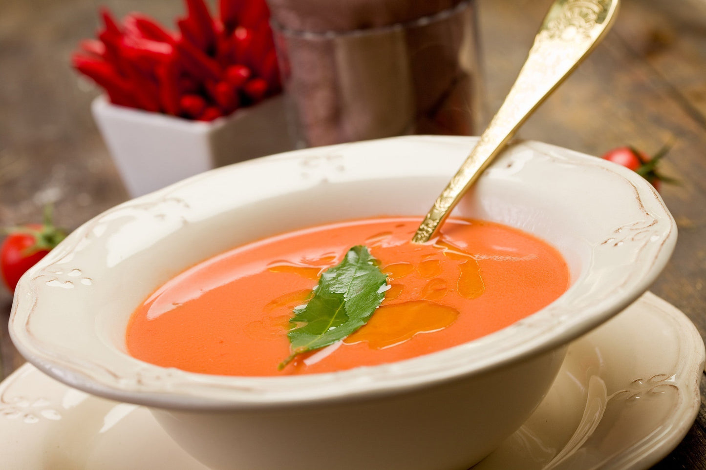 Tomato and Roasted Red Pepper Soup