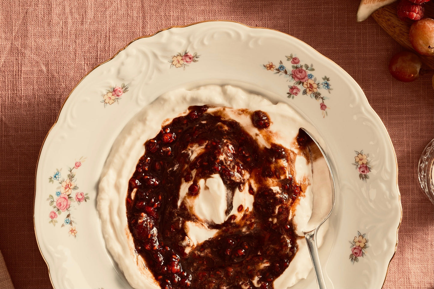 Whipped Marscarpone Fruit Swirl