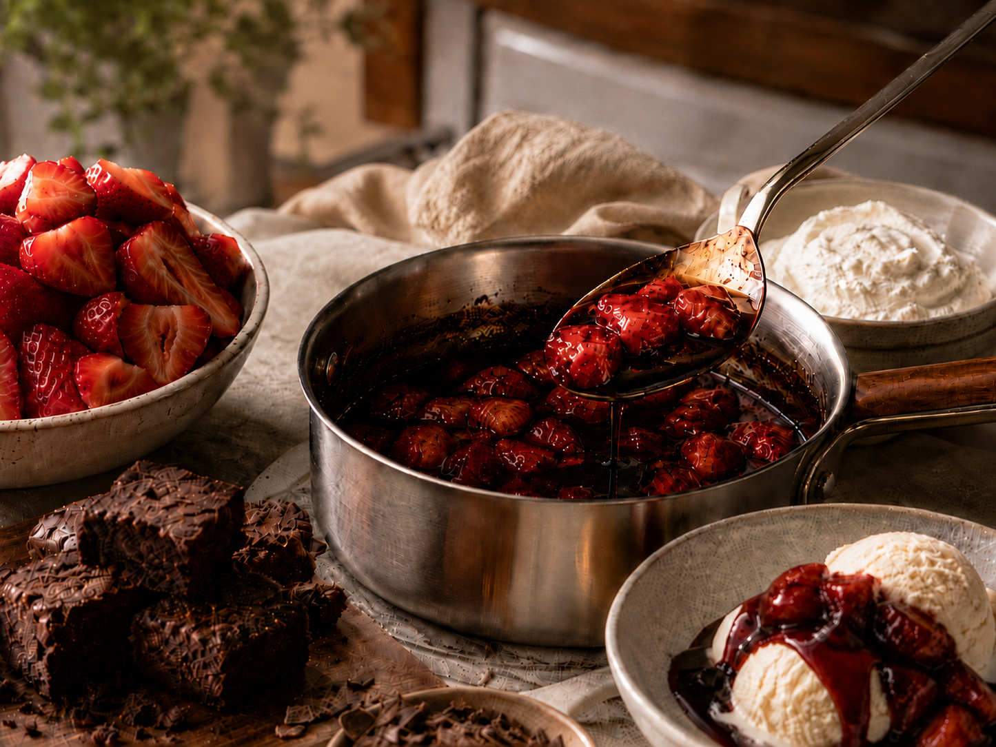 Stewed Balsamic Strawberries