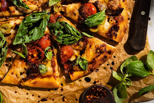  Neopolitan-style Margherita pizza recipe using Neopolitan Herb Dark Balsamic