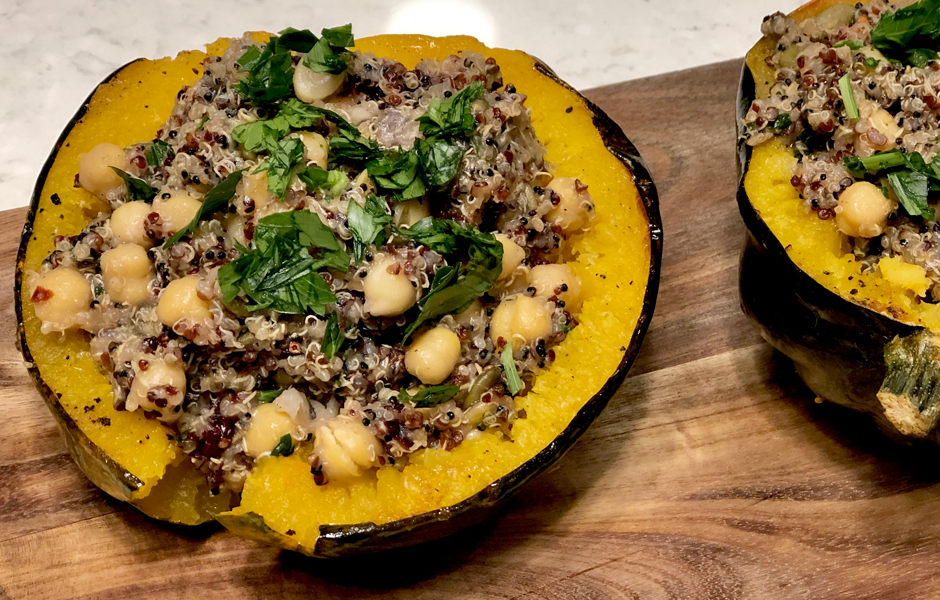 Quinoa Stuffed Acorn Squash