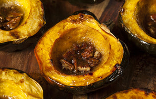  Acorn Squash With Maple & Pecans