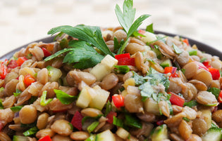  Lentil Salad With Roasted Pistachio Oil