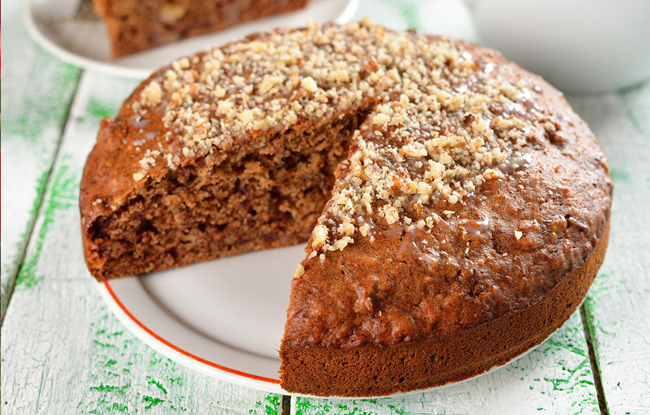 Greek Walnut Brandy Cake