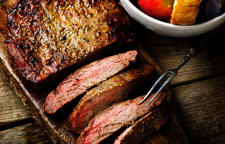 Kiwi, Lemon & Orange Flank Steak