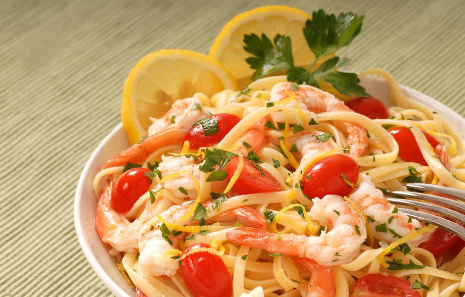 Lemon & Shrimp Spaghetti