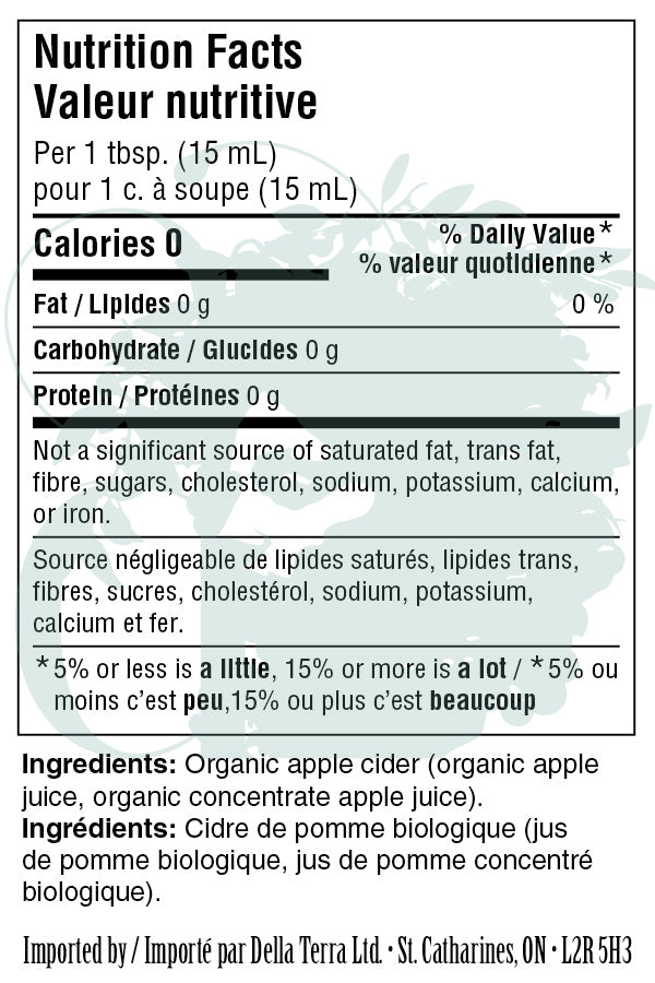 Apple Cider Vinegar Nutrition Facts