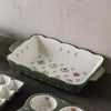 Heritage Floral Stoneware Baking Dish