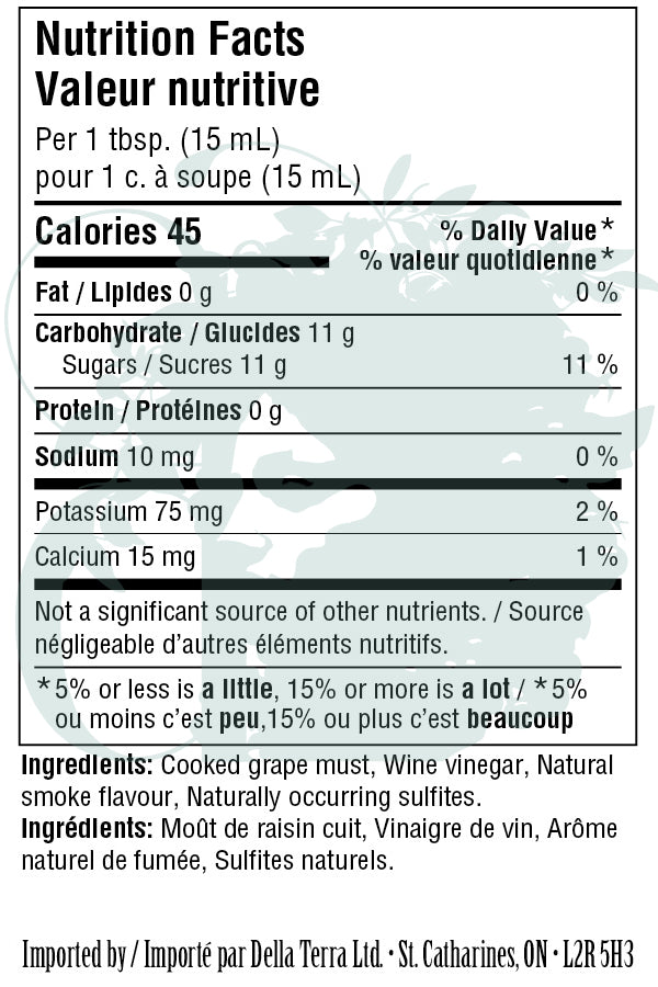 Hickory Dark Balsamic Vinegar Nutrition Facts
