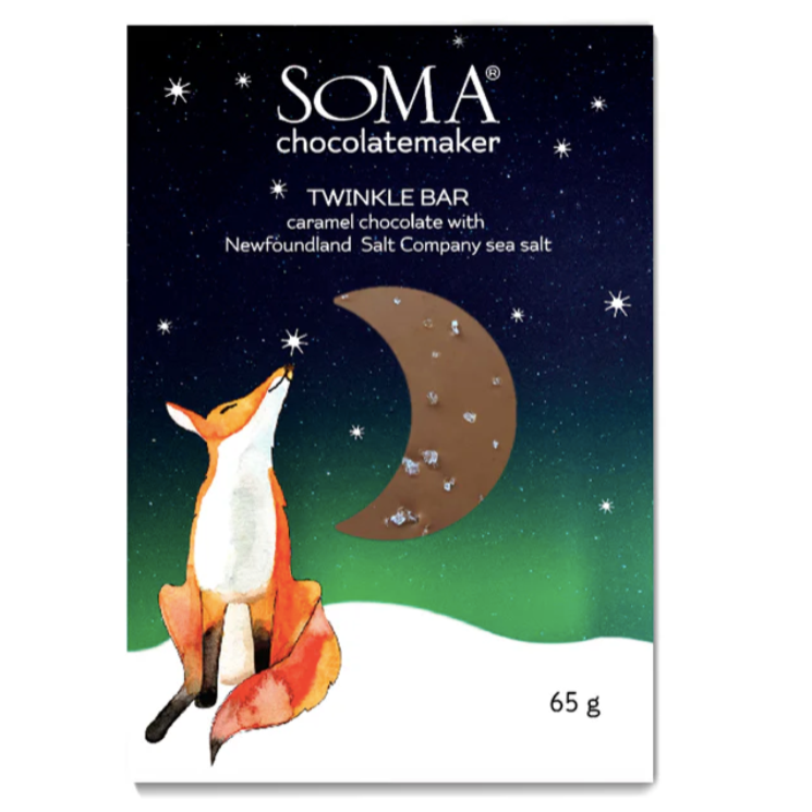 Soma Chocolatemaker Twinkle Bar with Newfoundland Sea Salt at Della Terra
